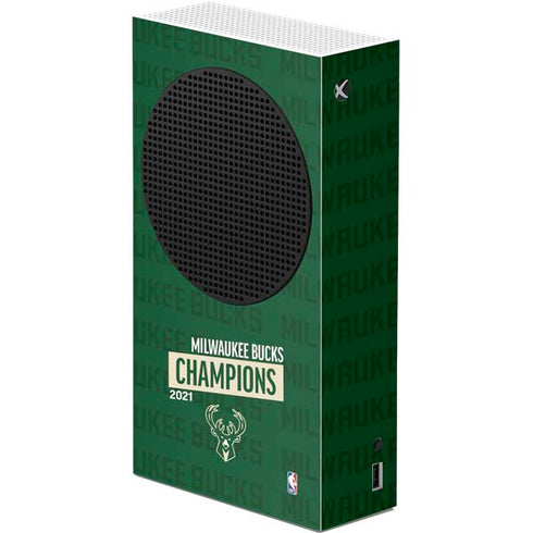 NBA Milwaukee Bucks 2021 Champions Xbox Series S Console Skin